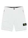 Stone Island Compass-badge Shorts In Blue