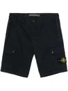 Stone Island Compass-badge Shorts In Blue