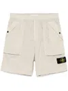 Stone Island Compass-badge Shorts In Neutrals