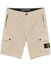 Stone Island Logoed Bermuda Shorts In Neutrals