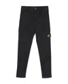 Stone Island Compass-badge Slim-fit Cargo Trousers In Blue