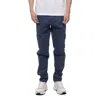 Stone Island Navy Tapered Cargo Pants In Blue