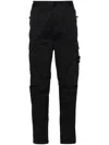 Stone Island Logo Patch Track Pants In Blue
