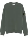 Stone Island Compass-badge Sweater In 绿色