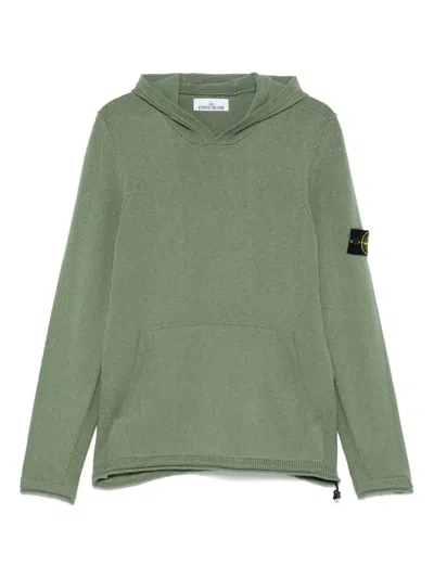 Stone Island Compass-badge Sweater In Green