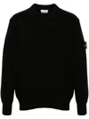 Stone Island Cotton Sweatshirt In 黑色