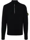 Stone Island Men's Ls Polo T-shirt In Blue