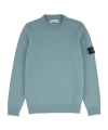 Stone Island Compass Badge Sweater In Blue