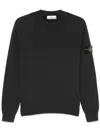 Stone Island Compass-badge Sweater In Black
