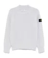 Stone Island Mock Neck 3d Knitted Jumper Clothing In Gray