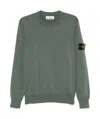 Stone Island Compass-badge Sweater In Green