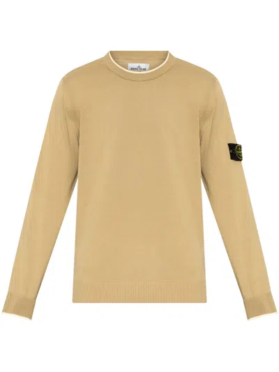 Stone Island Compass-badge Sweater In Neutrals