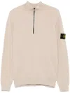 Stone Island Compass-badge Sweater In Neutrals