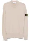 Stone Island Mens Antique Rose Crewneck Brand-badge Cotton-jersey Sweatshirt In Neutrals