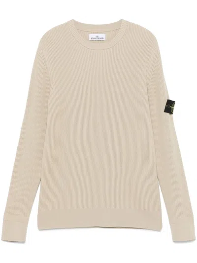 Stone Island Mens Antique Rose Cotton Waffle Fleece Sweatshirt In Nude