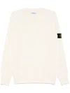 Stone Island Pullover Mit Kompass-patch In V0093 Avorio