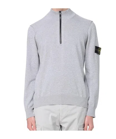 Stone Island Compass-badge Sweater In White