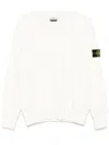 Stone Island Compass-badge Sweater In White