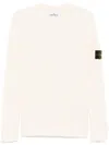 Stone Island Compass-badge Sweater In White