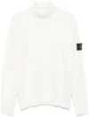 Stone Island Compass-badge Sweater In White