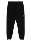 Stone Island Classic Badge Sweatpants In Black
