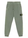 Stone Island Compass-badge Sweatpants In Grün