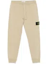 Stone Island Compass-badge Sweatpants In Neutrals
