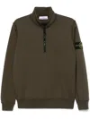 Stone Island 6100619 Organic Cotton Fleece In 绿色