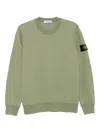 Stone Island Logoed Sweatshirt In Green
