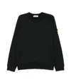 Stone Island Compass-badge Sweatshirt In Black