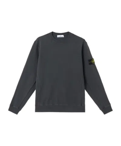 Stone Island Compass-badge Sweatshirt In Black