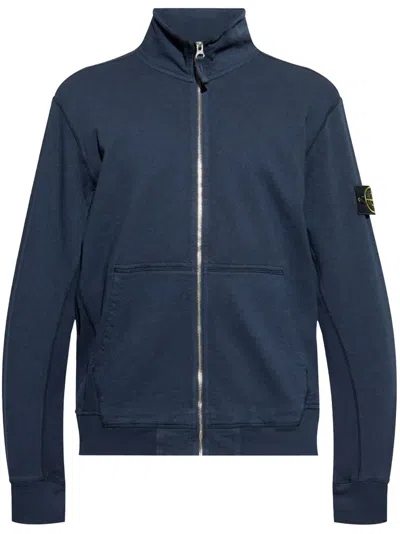 Stone Island Compass-badge Sweatshirt In Blue