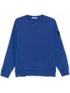 Stone Island Compass-badge Sweatshirt In Blue