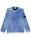 Stone Island Compass-badge Sweatshirt In Blue