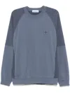 Stone Island Compass-badge Sweatshirt In Blue