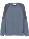 Stone Island Compass-badge Sweatshirt In Blue