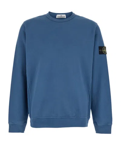 STONE ISLAND STONE ISLAND LOGO PATCH CREWNECK SWEATSHIRT