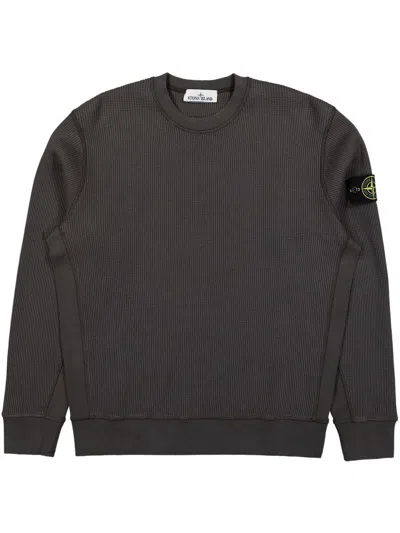 Stone Island Compass-badge Sweatshirt In Grau