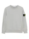 Stone Island Compass-badge Sweatshirt In Gray