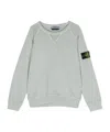 Stone Island Compass-patch Crewneck Sweatshirt In Gray
