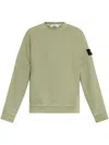 Stone Island Compass Badge Sweatshirt In Green