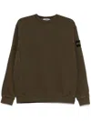 Stone Island Compass-badge Sweatshirt In Green
