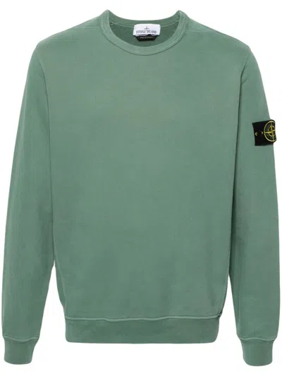 Stone Island 5100053 Soft Organic Cotton Jersey In Green