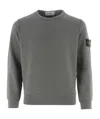 Stone Island Compass-badge Sweatshirt In Green
