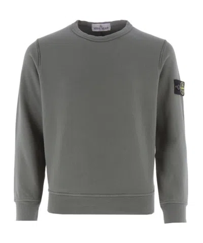 Stone Island Compass-badge Sweatshirt In Green