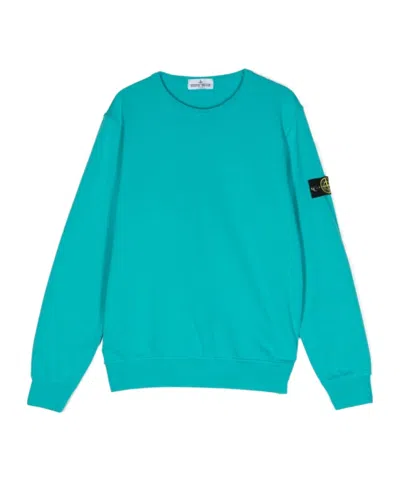 Stone Island Compass-badge Sweatshirt In Green