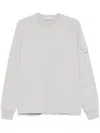 Stone Island Compass-badge Sweatshirt In Grey