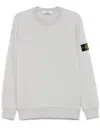 Stone Island Compass Badge Sweatshirt In Gray