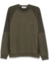 Stone Island Compass-badge Sweatshirt In Grey