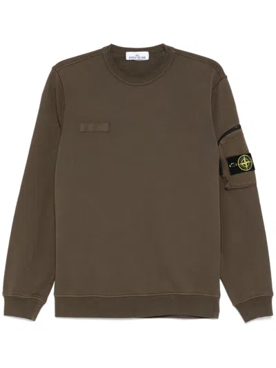 Stone Island Sweatshirt Mit Kompass-patch In Multicolor